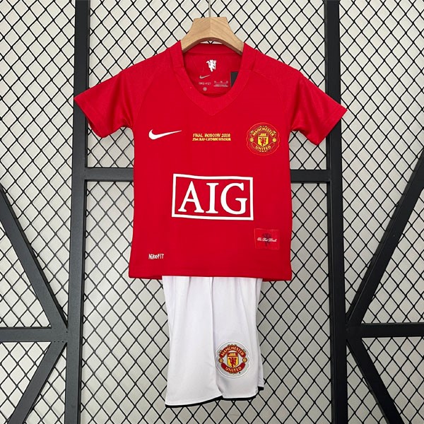 Camiseta Manchester United 1ª Retro Niño 2007 2008